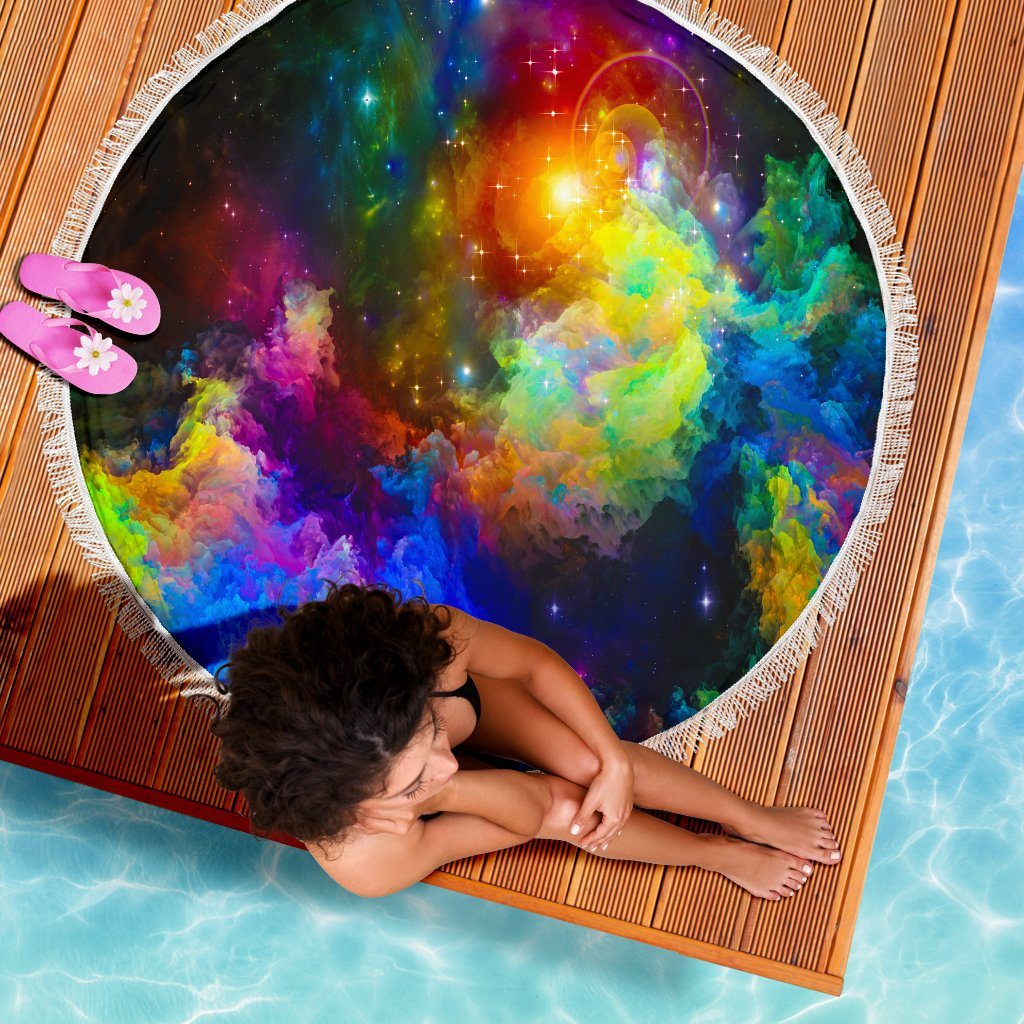 Colorful Universe  Beach Blanket