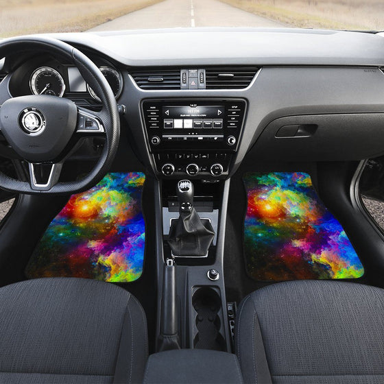 Colorful Universe Cat Floor Mats
