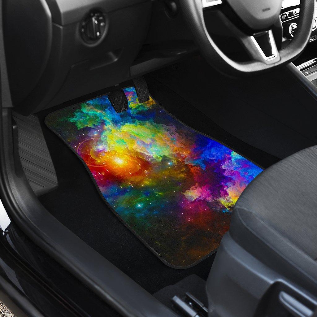 Colorful Universe Cat Floor Mats