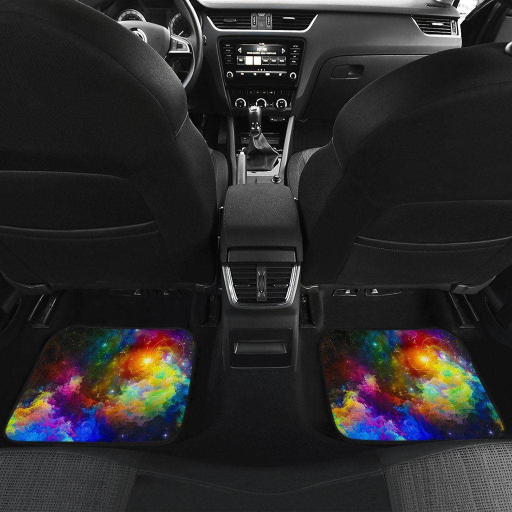 Colorful Universe Cat Floor Mats