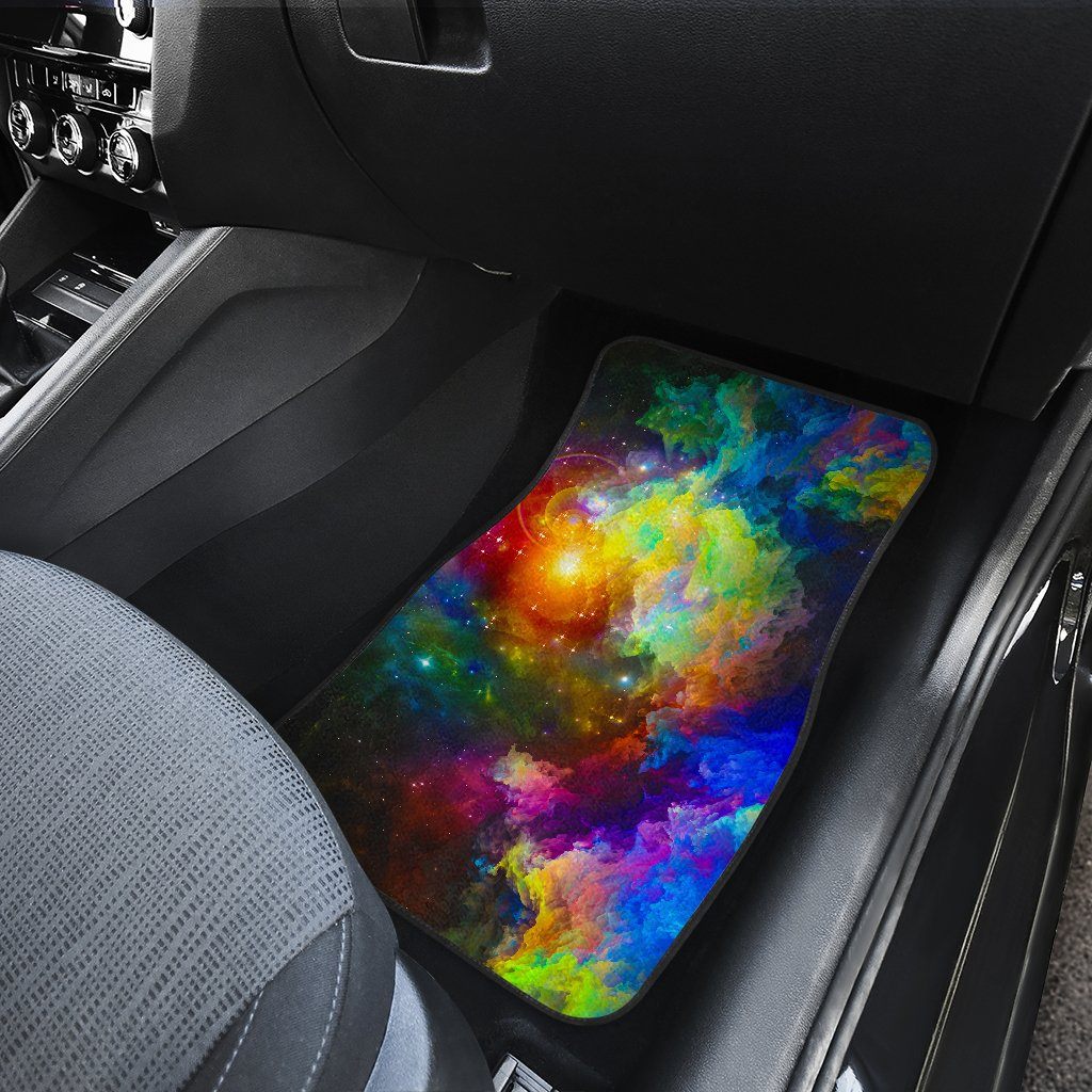 Colorful Universe Cat Floor Mats