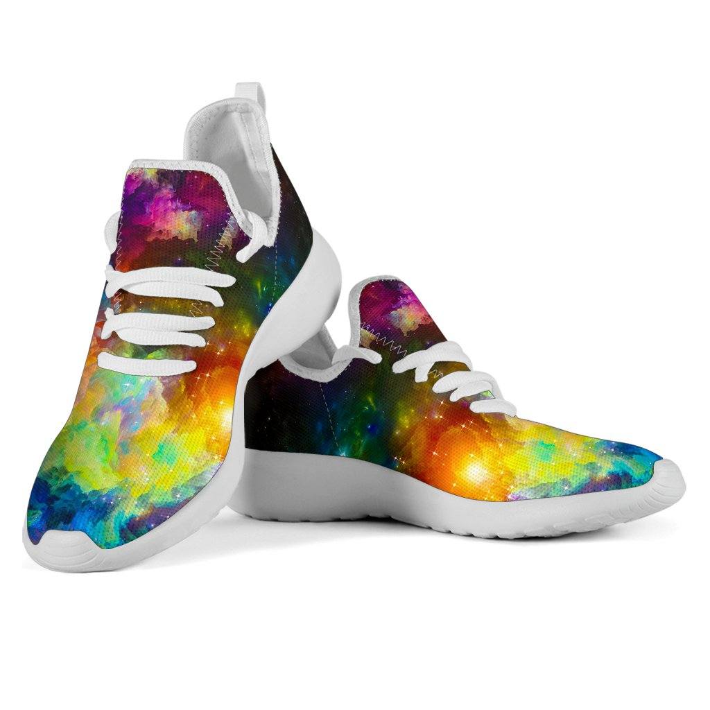 Colorful Universe Mesh Knit Sneakers