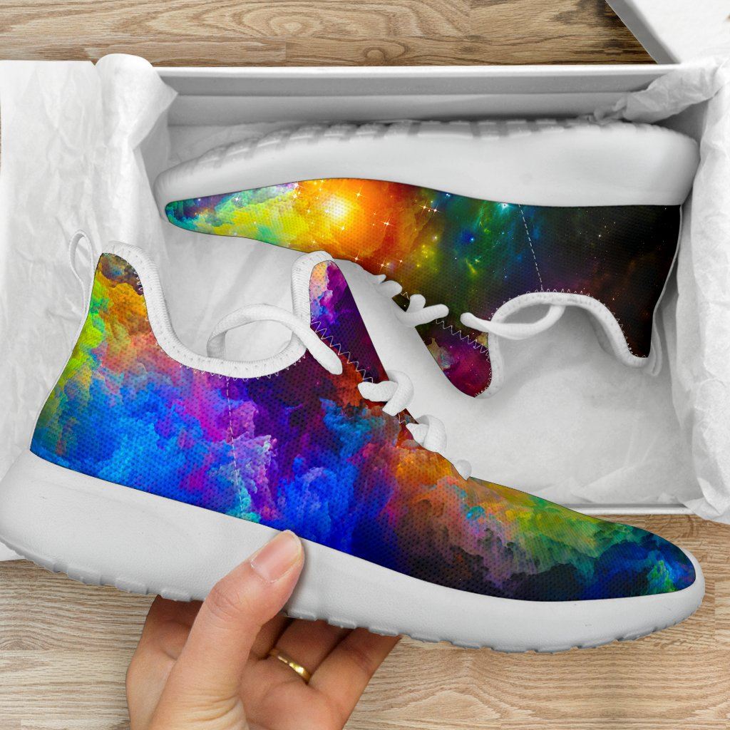 Colorful Universe Mesh Knit Sneakers