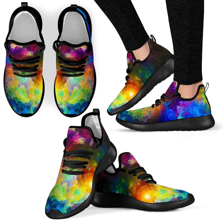 Colorful Universe Mesh Knit Sneakers