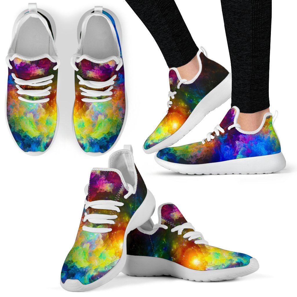 Colorful Universe Mesh Knit Sneakers