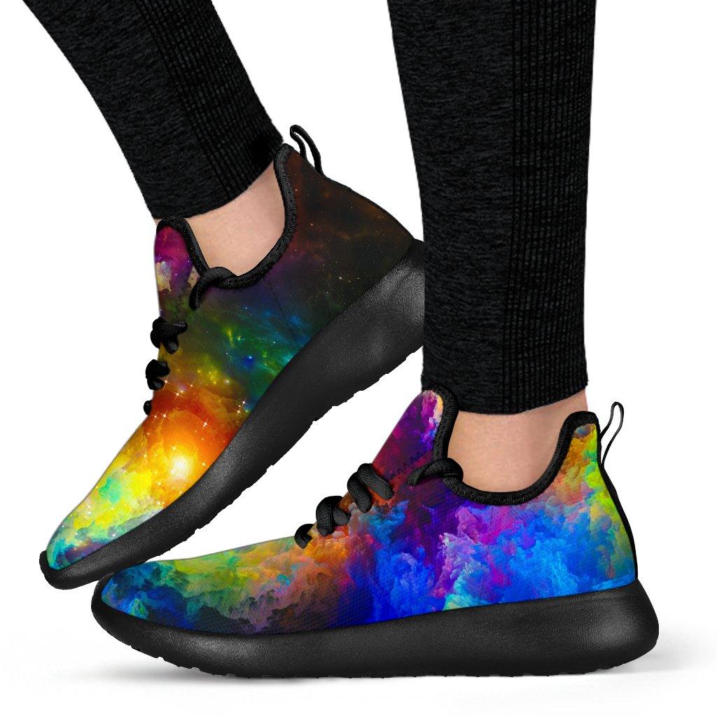 Colorful Universe Mesh Knit Sneakers