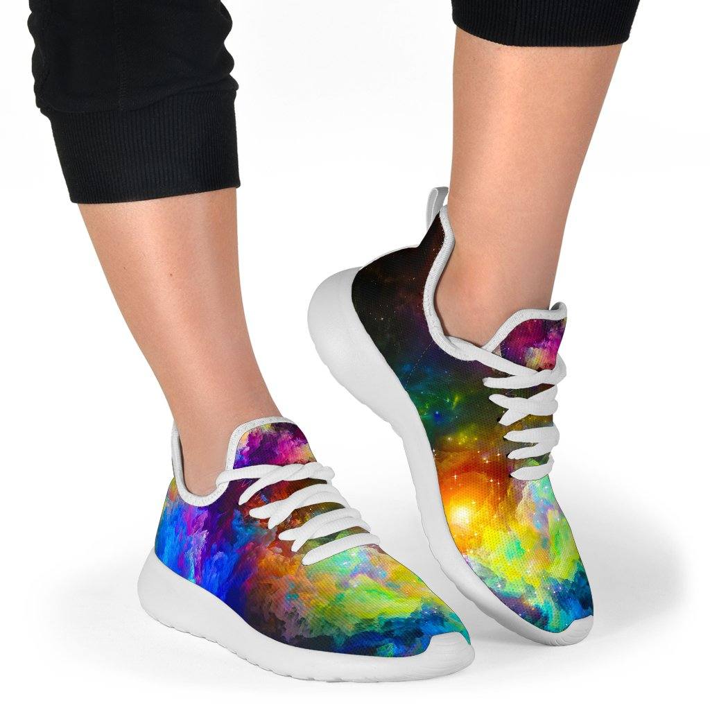 Colorful Universe Mesh Knit Sneakers