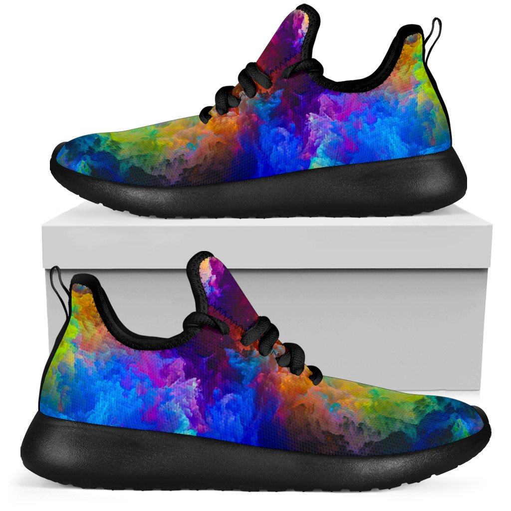 Colorful Universe Mesh Knit Sneakers
