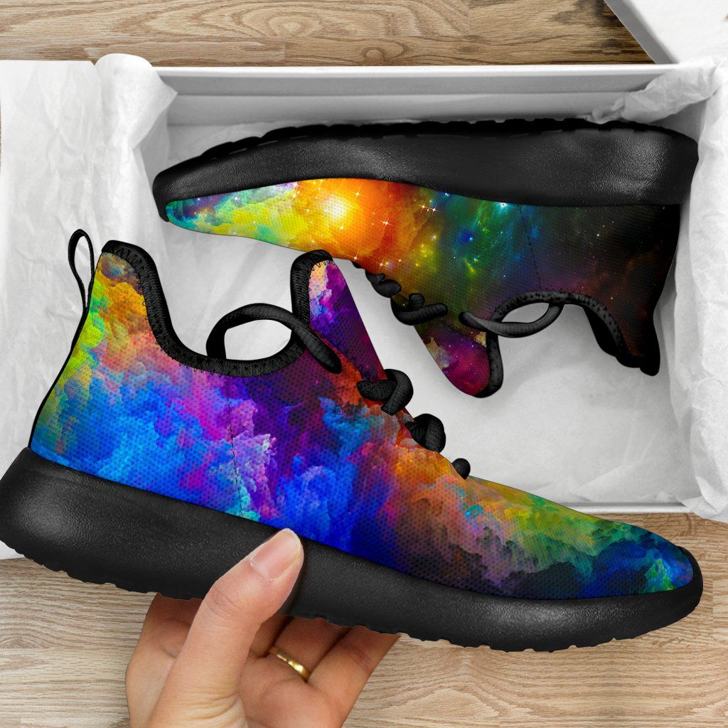 Colorful Universe Mesh Knit Sneakers