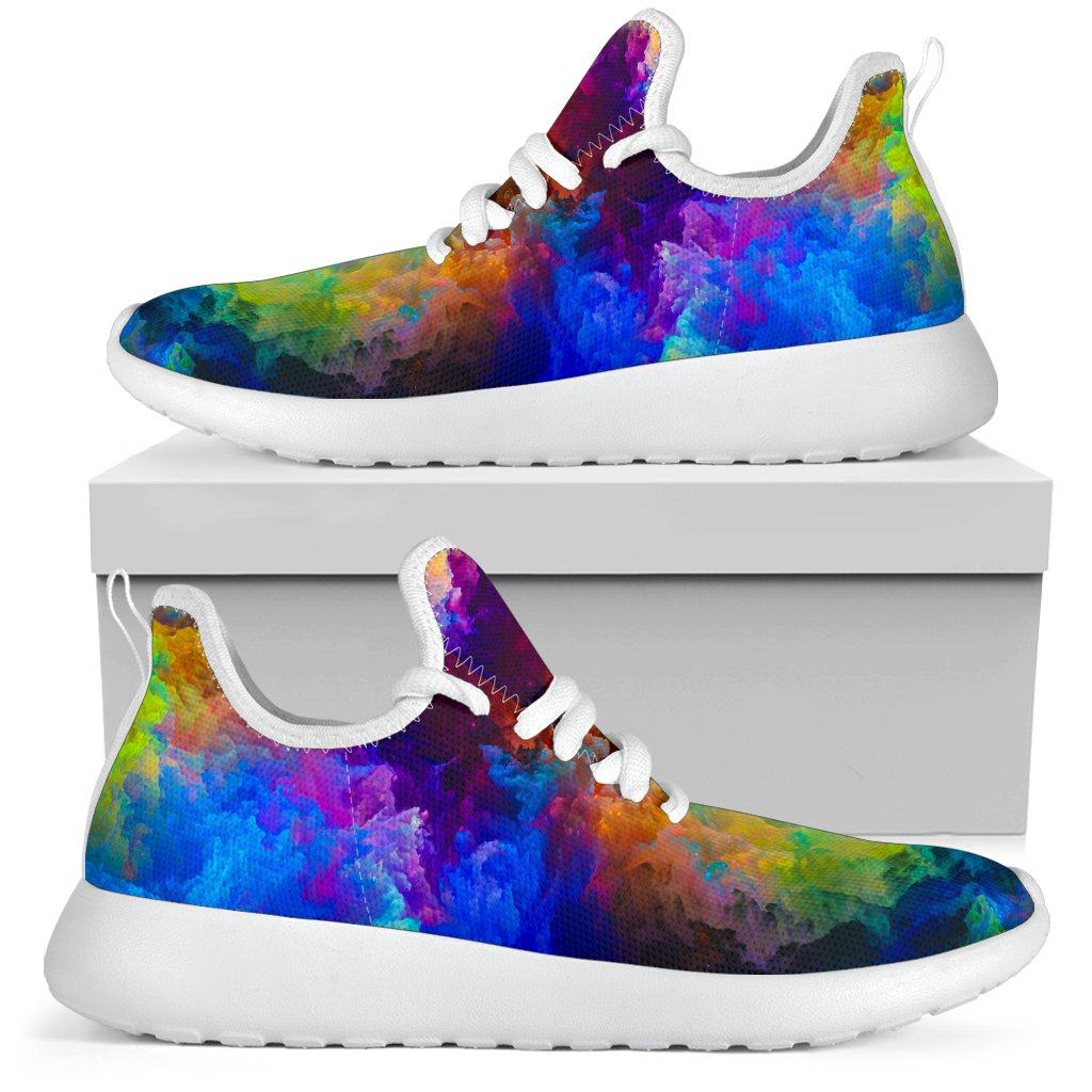 Colorful Universe Mesh Knit Sneakers