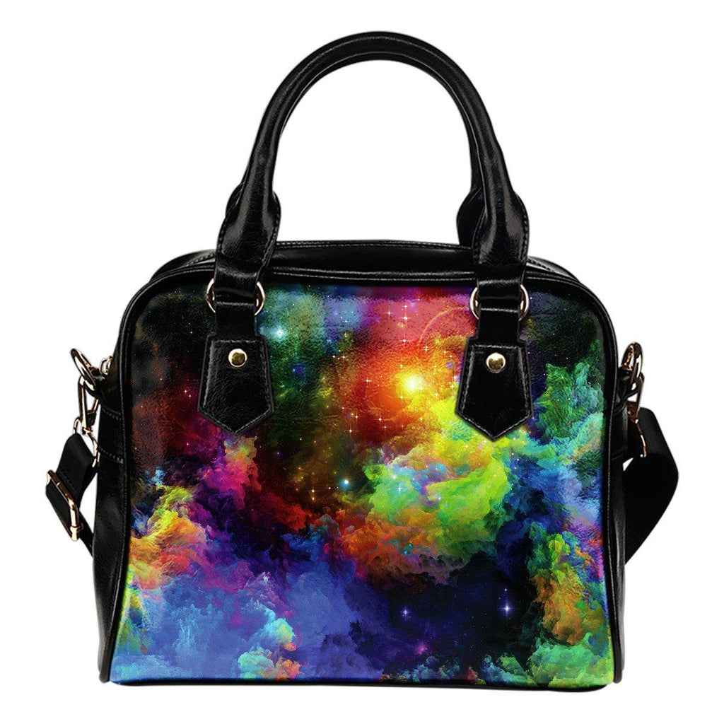 Colorful Universe Shoulder Handbag