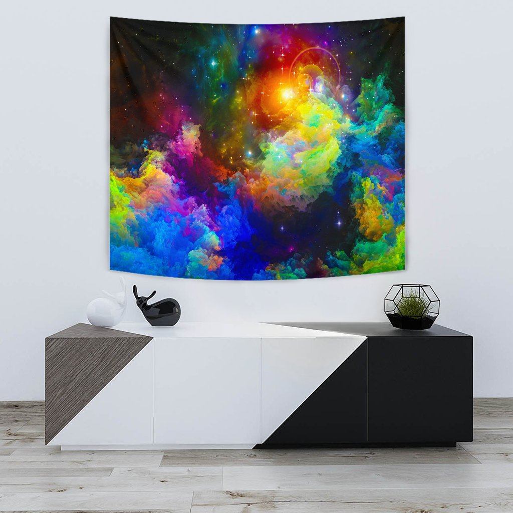 Colorful Universe Wall Tapestry