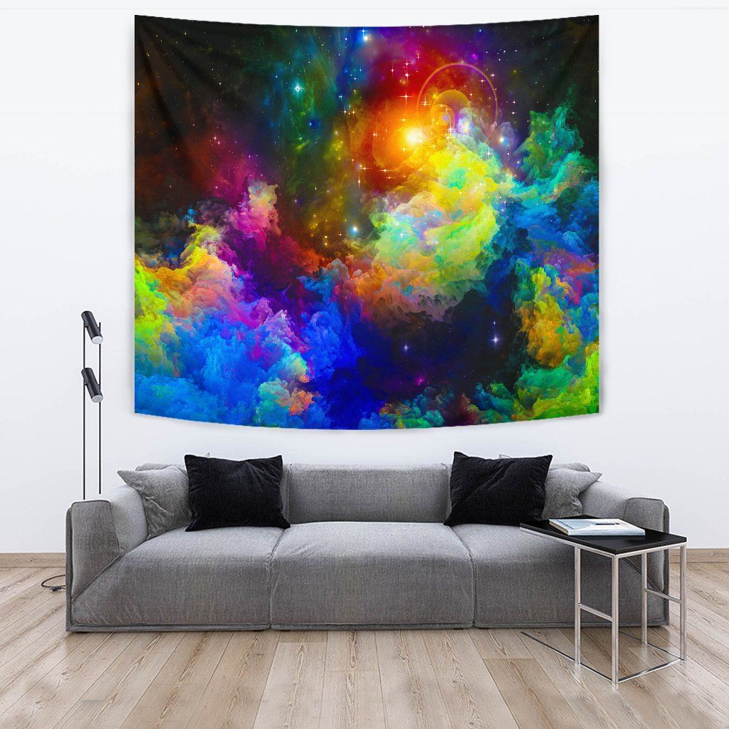 Colorful Universe Wall Tapestry