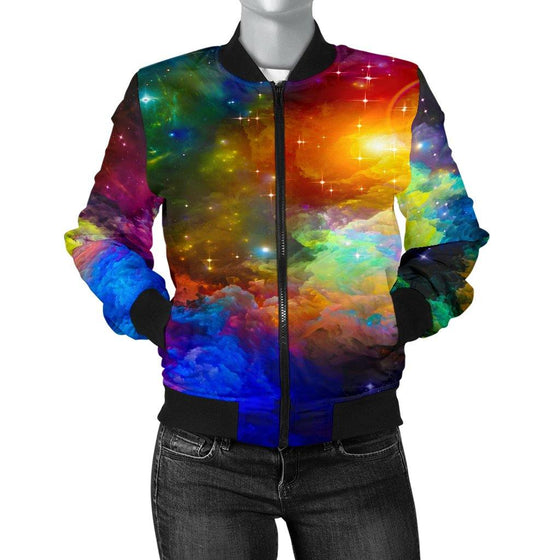 Colorful Universe Women's Bomber Jacket
