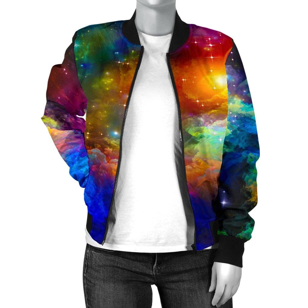 Colorful Universe Women's Bomber Jacket