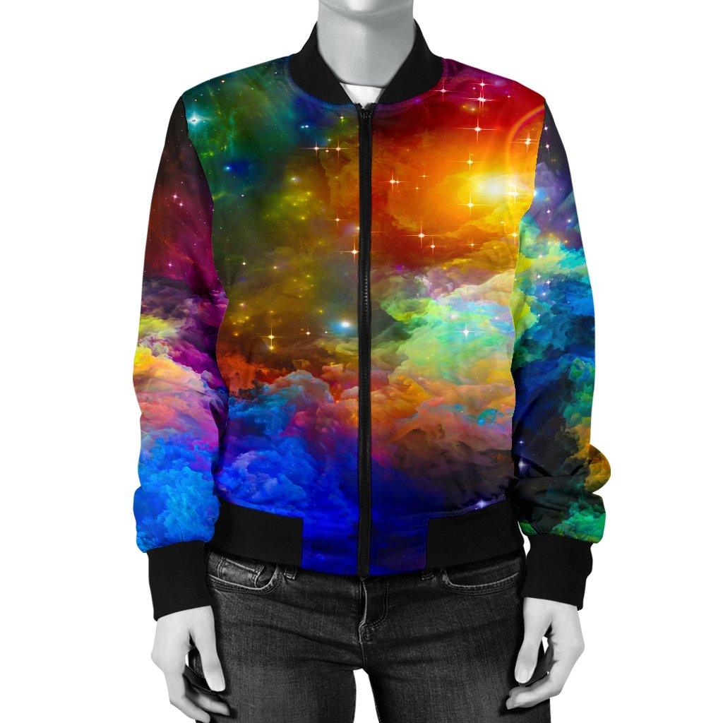 Colorful Universe Women's Bomber Jacket