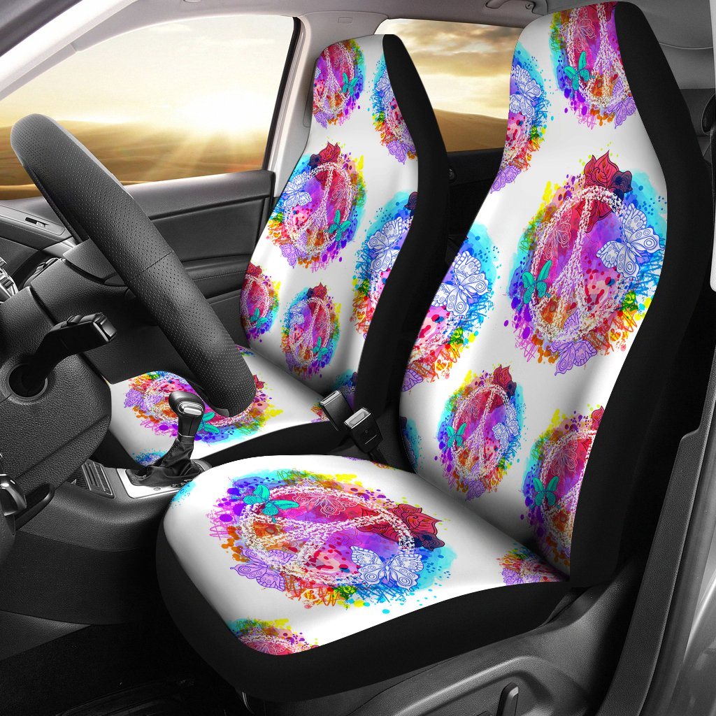 Colors Of Peace Car Seat Covers