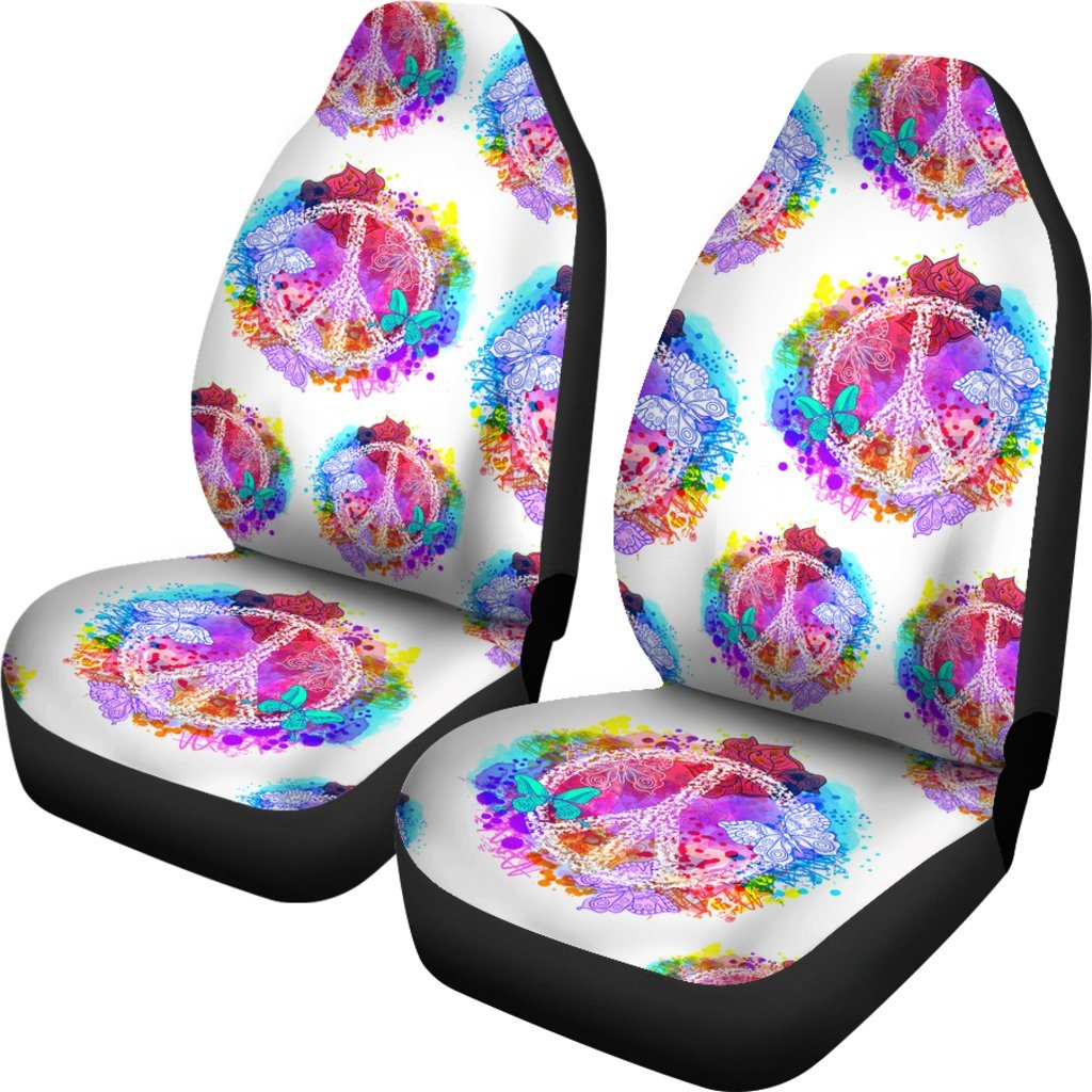 Colors Of Peace Car Seat Covers