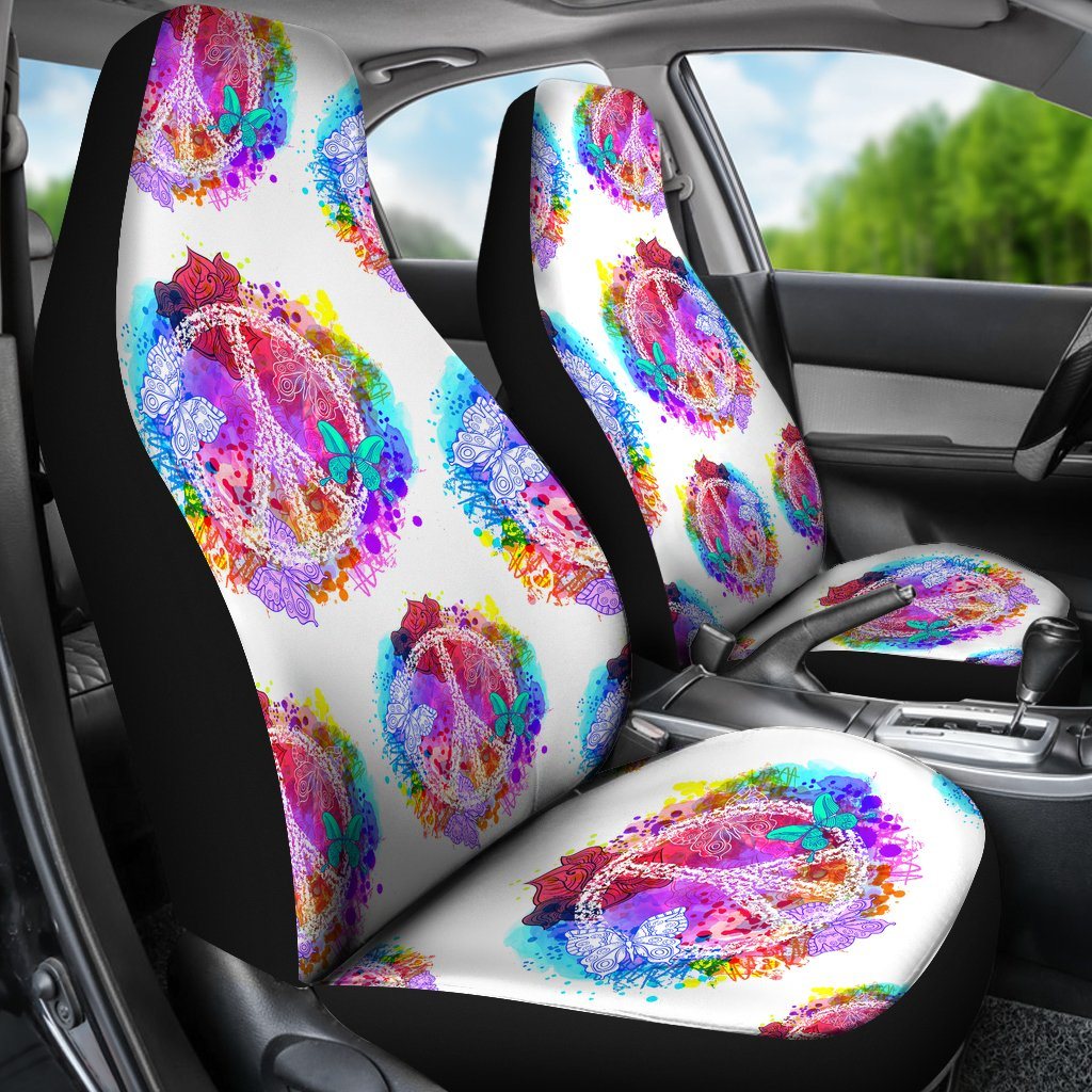 Colors Of Peace Car Seat Covers