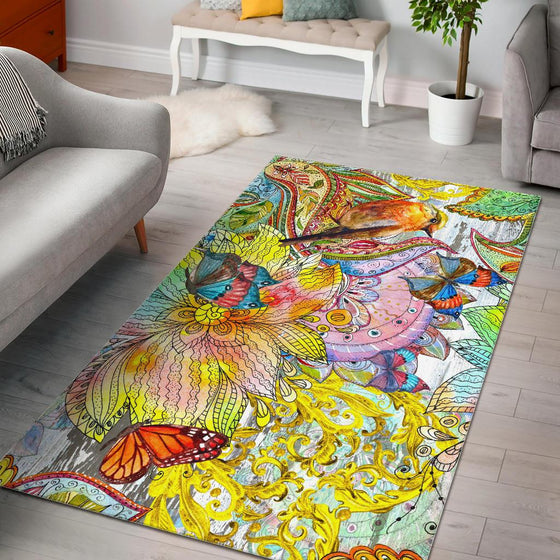 Colors Of Spring Area Rug