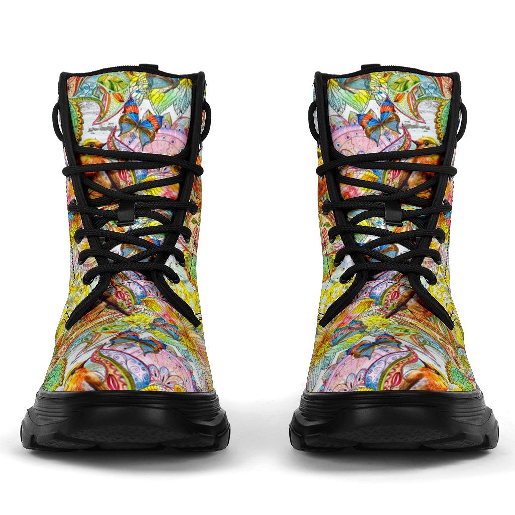 Colors Of Spring Chunky Boots