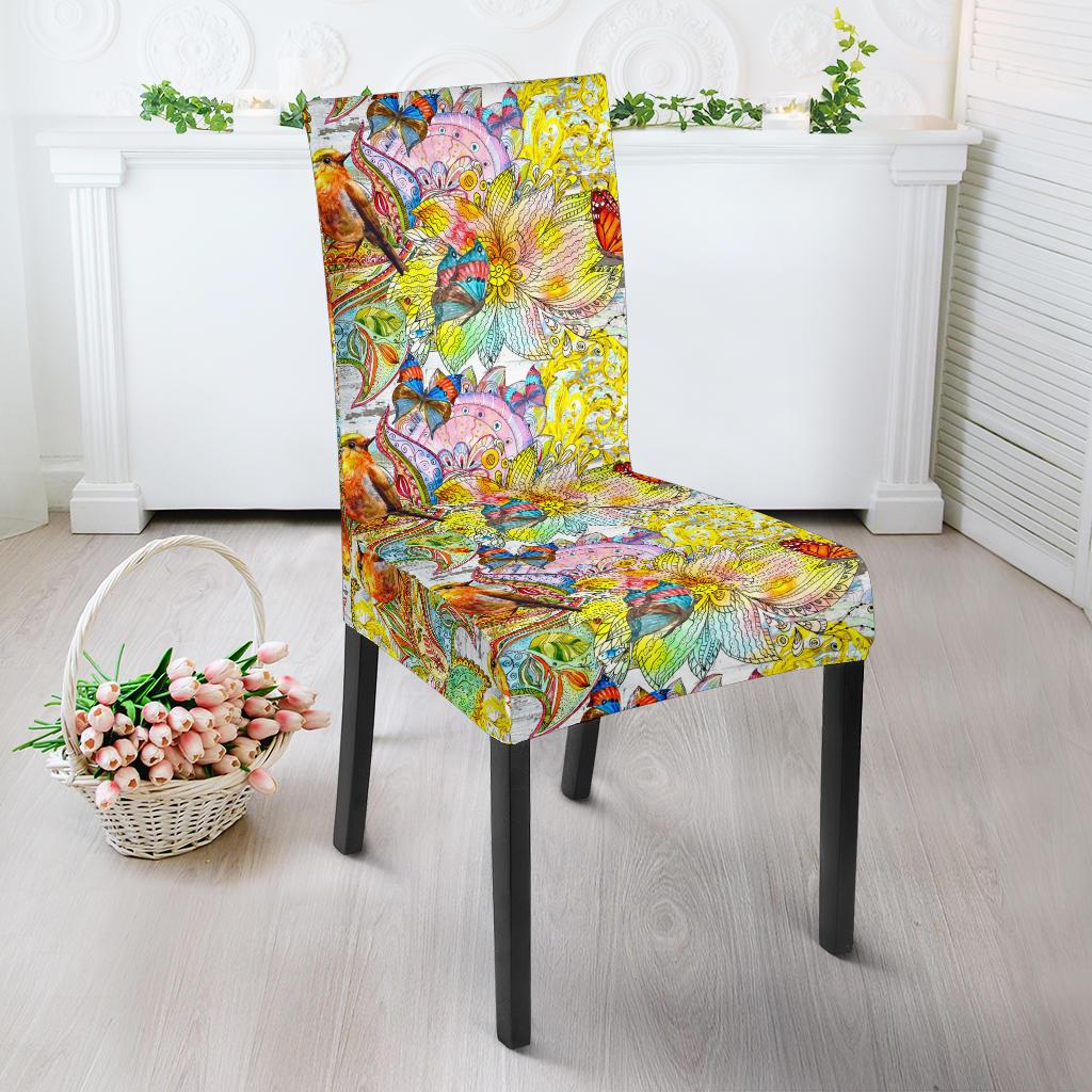 Colors Of Spring Dining Chair Slipcover