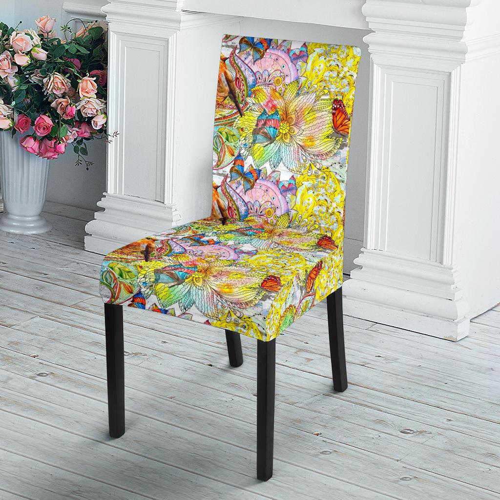 Colors Of Spring Dining Chair Slipcover
