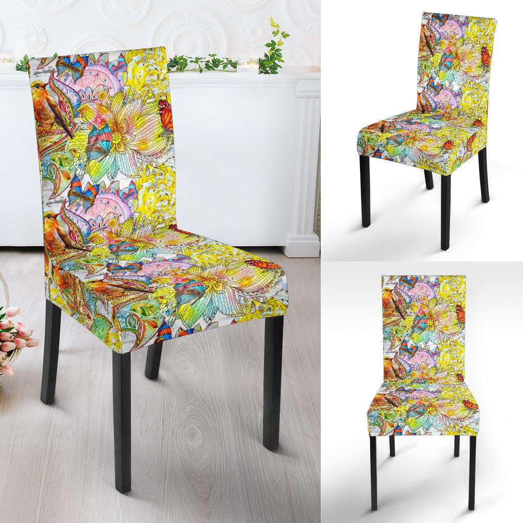 Colors Of Spring Dining Chair Slipcover