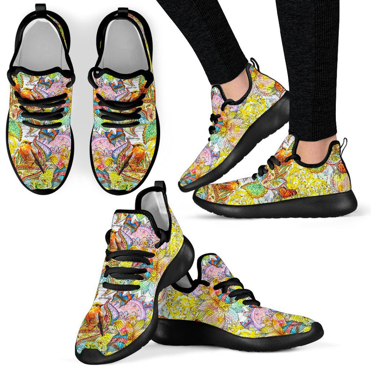 Colors Of Spring Mesh Knit Sneakers