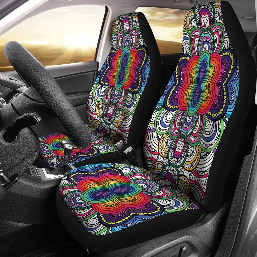 Dance Of Colors Car Seat Covers
