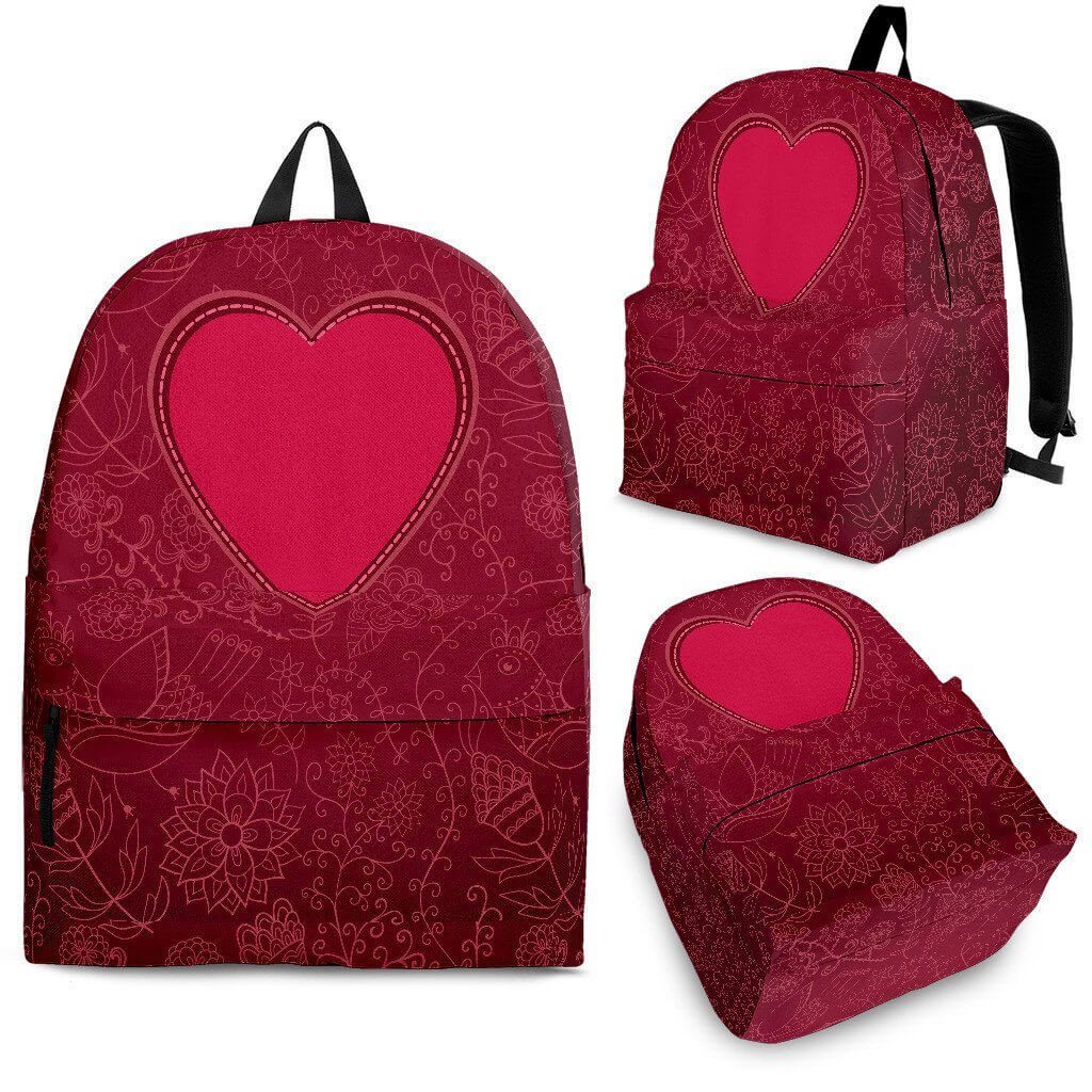 Dark Red  Backpack