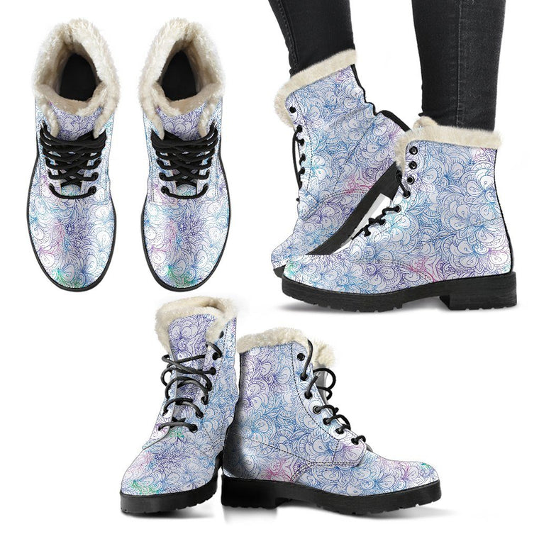 Delicate Flowers Winter Boots