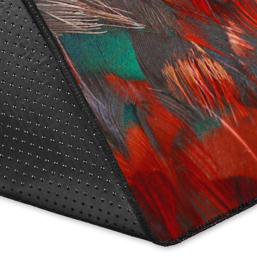 Flame Feathers Area Rug