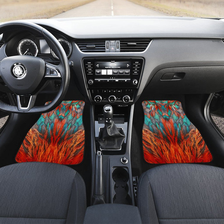 Flame Feathers Car Floor Mats