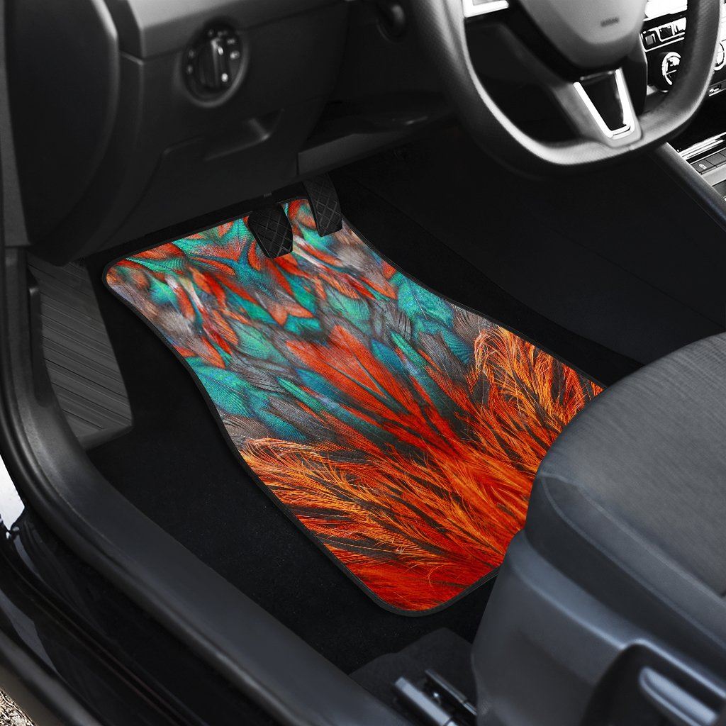 Flame Feathers Car Floor Mats