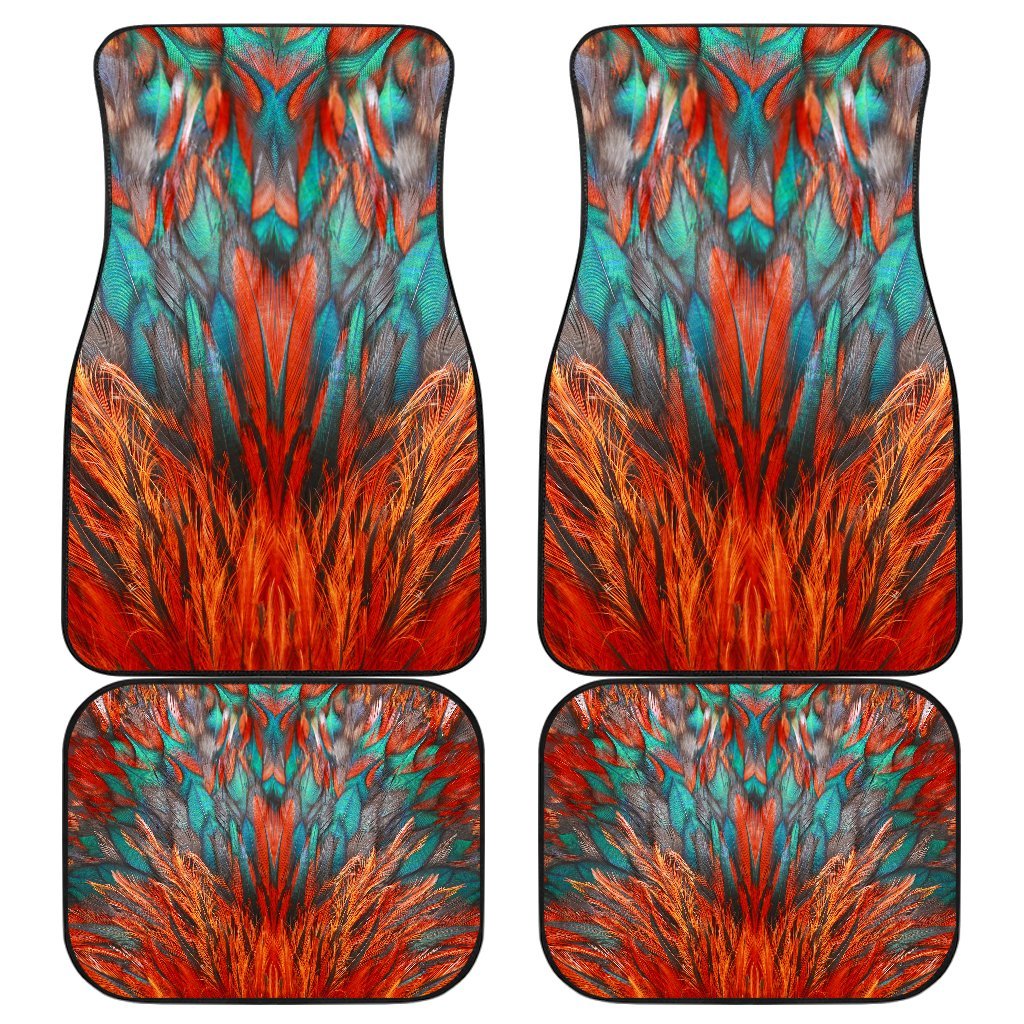 Flame Feathers Car Floor Mats