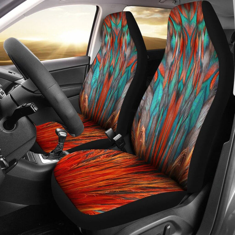 Flame Feathers Car Seat Covers