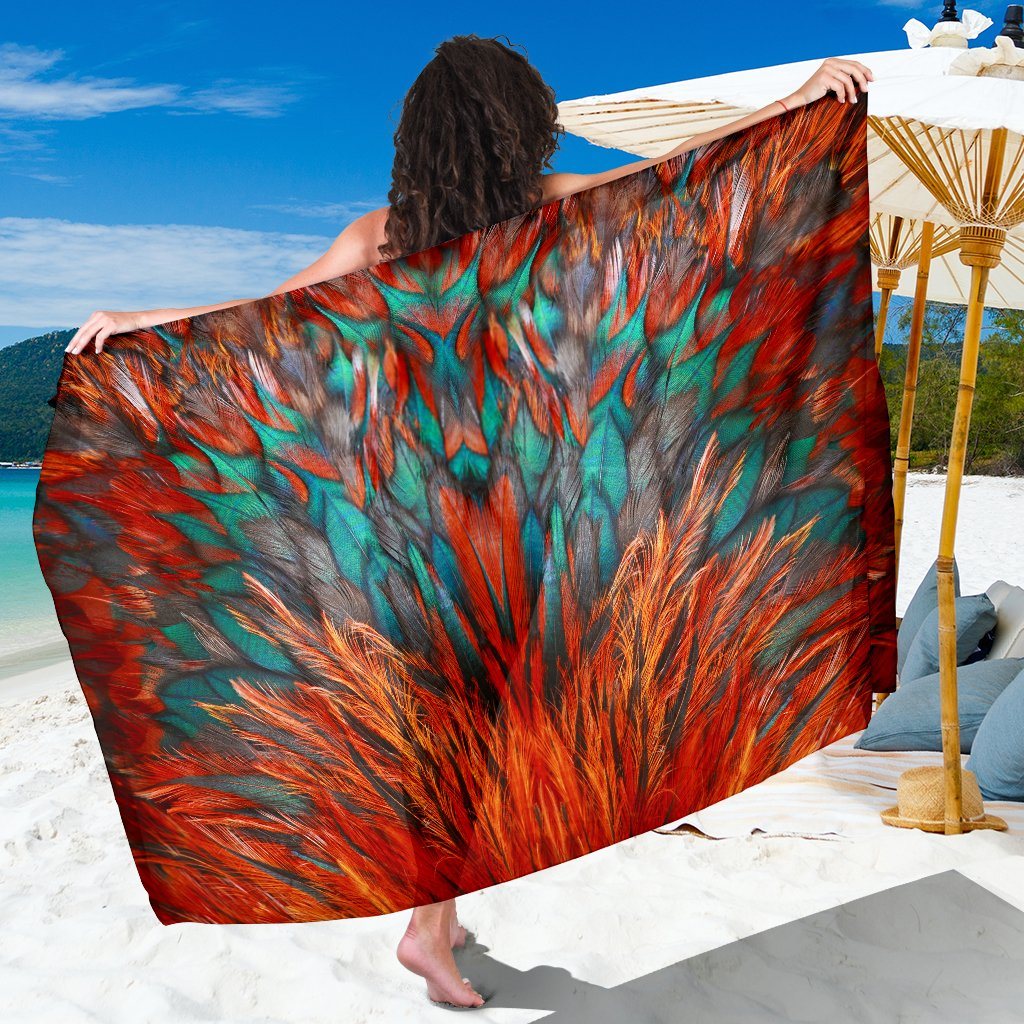 Flame Feathers Sarong