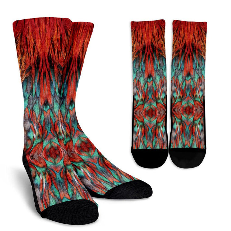 Flame Feathers Socks