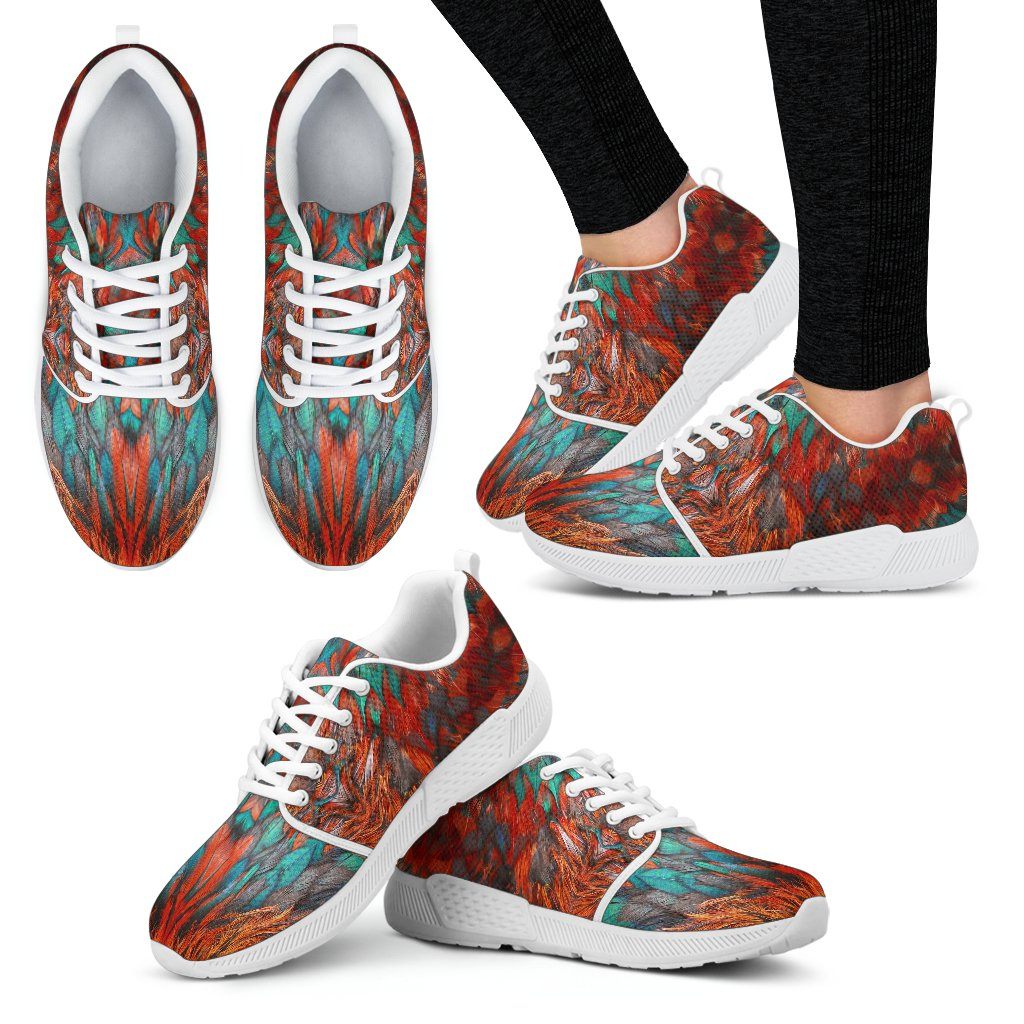 Flame Feathers Women's Athletic Sneakers