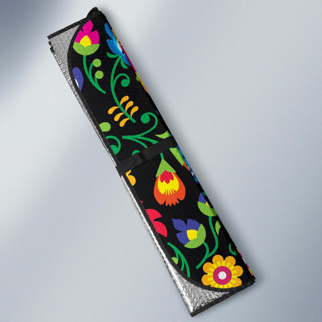 Floral Day Auto Sun Shade