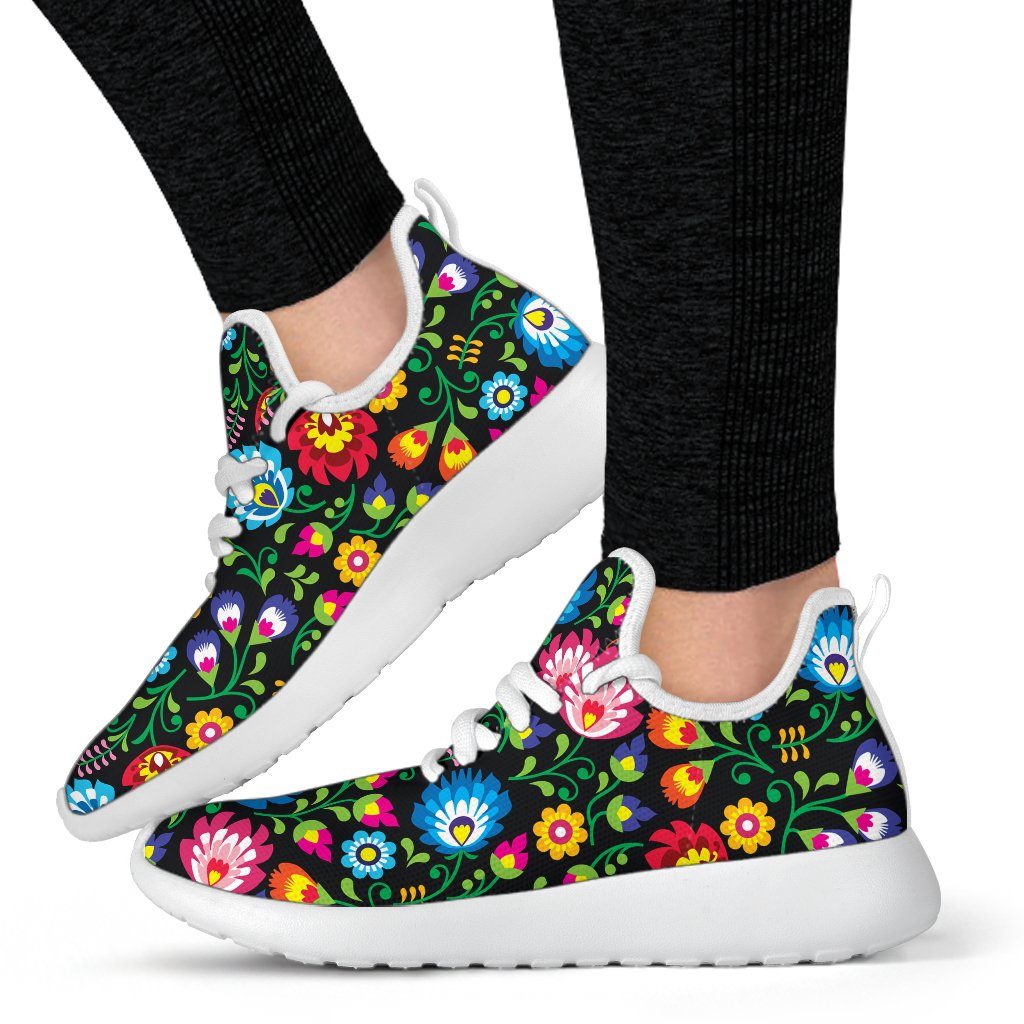 Floral Day Mesh Knit Sneakers