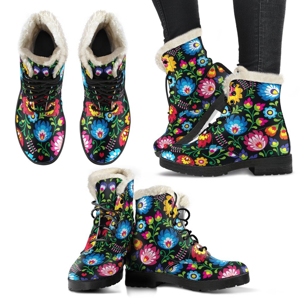 Floral Day Winter Boots