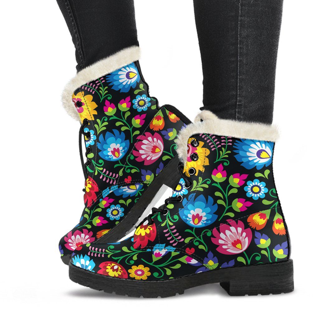 Floral Day Winter Boots