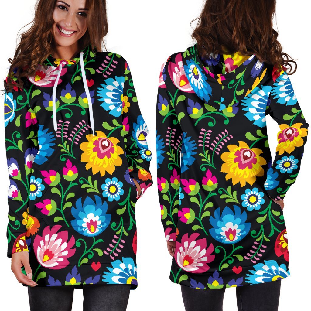 Floral Hoodie Dress