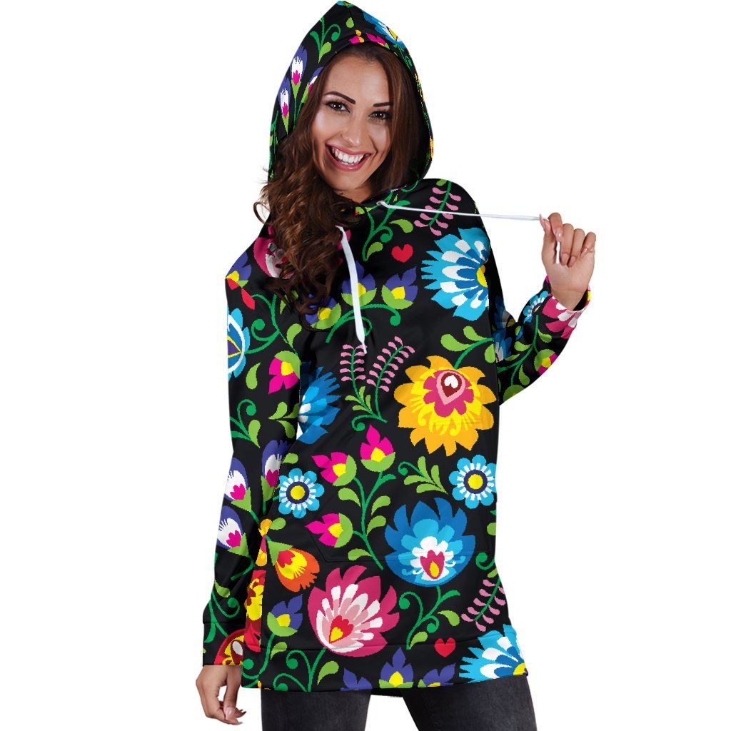 Floral Hoodie Dress