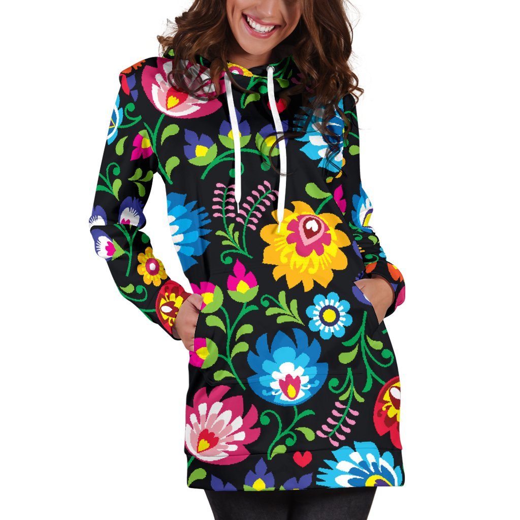 Floral Hoodie Dress
