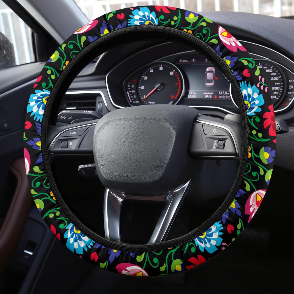 Floral Steering Wheel Cover
