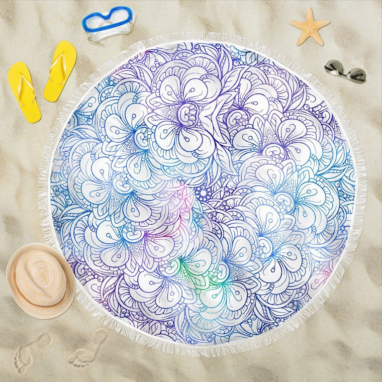 Flowers Of Love Beach Blanket