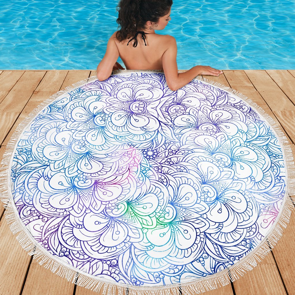 Flowers Of Love Beach Blanket